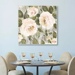 Discount Kirklands Home Soft California Roses Framed Canvas Art