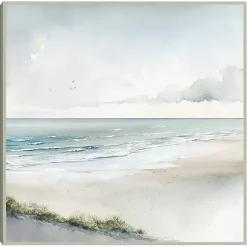 Kirklands Home Soft Coastal I Framed Canvas Art Print Blue