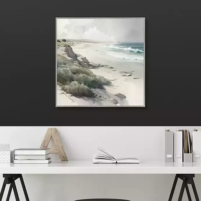 New Kirklands Home Soft Coastal II Framed Canvas Art Print