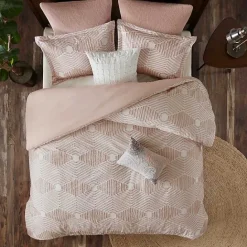 Best Kirklands Home Soft Pink Tufted King 3-pc. Comforter Set