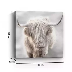 New Kirklands Home Soft Solo Highland Giclee Canvas Art Print Gray