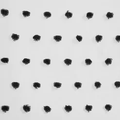 Kirklands Home Sophie Black Pom Pom Curtain Panel, 63 in.