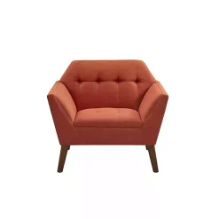 Kirklands Home Spice Button Tufted Accent Chair Red