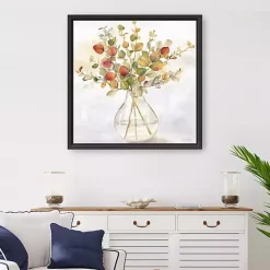 Clearance Kirklands Home Spice Eucalyptus Framed Canvas Print, 30x30 in.