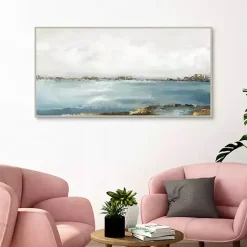 Online Kirklands Home Splendor Moment Framed Canvas Art Print Blue