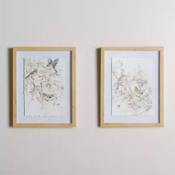 Outlet Kirklands Home Spring Birds on Branch Framed Art Prints, Set of 2
