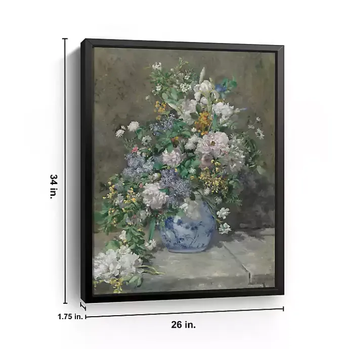 New Kirklands Home Spring Bouquet Framed Canvas Art Print, 26x34