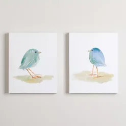 New Kirklands Home Springtime Birds Canvas Art Prints, Set of 2