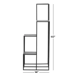Discount Kirklands Home Square Iron Frame 4-Tier Plant Stand Black