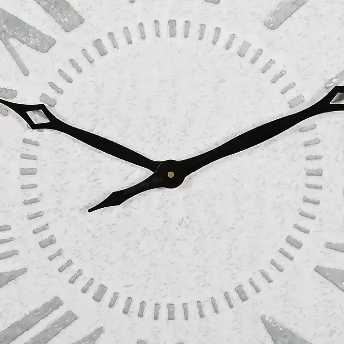 Outlet Kirklands Home Square Galvanized Metal Wall Clock