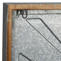 Outlet Kirklands Home Square Galvanized Metal Wall Clock