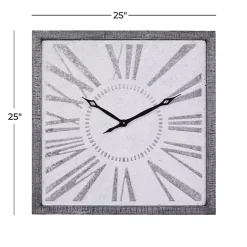 Outlet Kirklands Home Square Galvanized Metal Wall Clock
