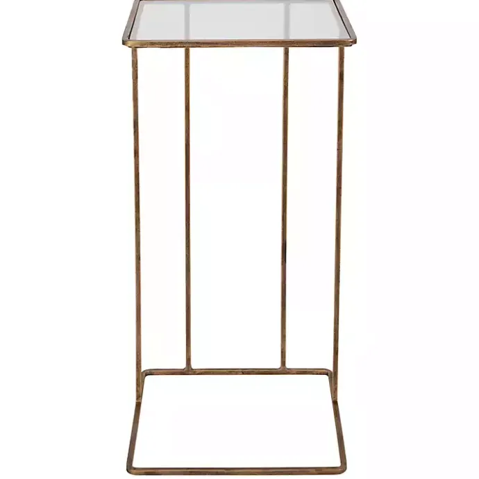 Outlet Kirklands Home Square Camus Accent Table Gold