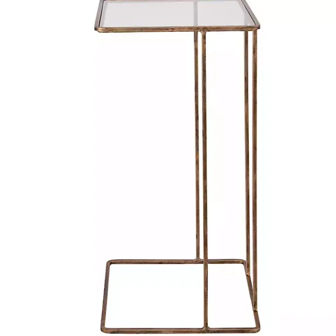 Outlet Kirklands Home Square Camus Accent Table Gold
