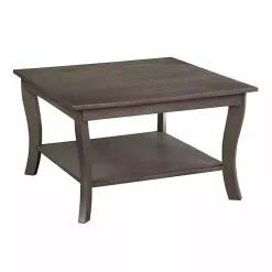 Discount Kirklands Home Square wash Curved Legs Coffee Table Gray