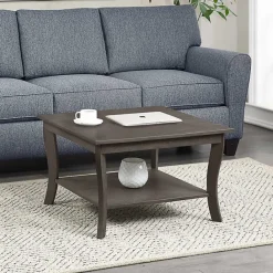 Discount Kirklands Home Square wash Curved Legs Coffee Table Gray