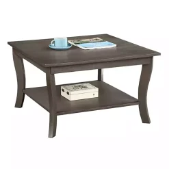Discount Kirklands Home Square wash Curved Legs Coffee Table Gray