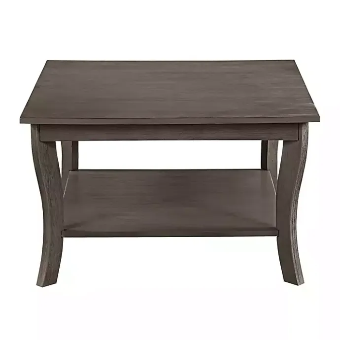 Discount Kirklands Home Square wash Curved Legs Coffee Table Gray