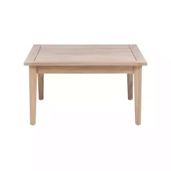 Sale Kirklands Home Square Natural Wood Slatted Outdoor Coffee Table Tan