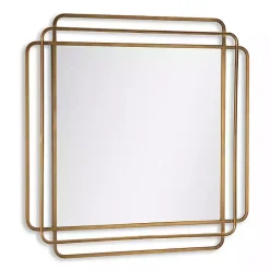 Best Kirklands Home Square Shayan Bronze Metal Wall Mirror