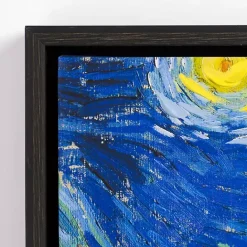 New Kirklands Home Starry Night Framed Canvas Art Prints, Set of 3 Blue