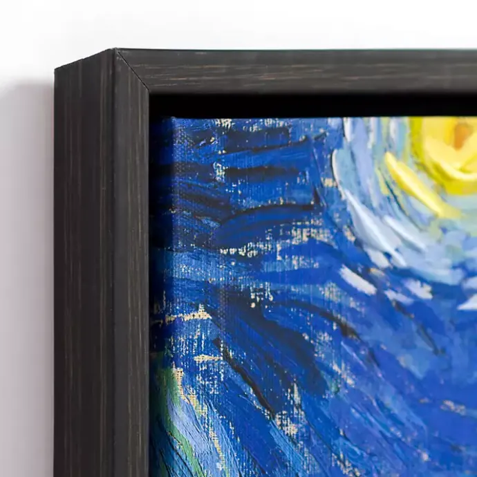 New Kirklands Home Starry Night Framed Canvas Art Prints, Set of 3 Blue