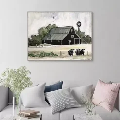 Outlet Kirklands Home Stay or Go Framed Canvas Art Print