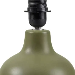 New Kirklands Home Stella Diminuta Table Lamp with Woven Shade Green