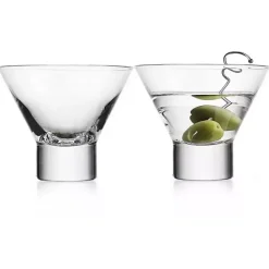 Discount Kirklands Home Stemless Martini Glasses, Set of 2 Clear