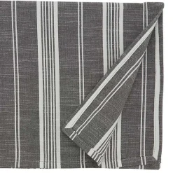 Online Kirklands Home Stone Gray Thin Striped Table Runner