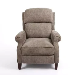 Online Kirklands Home Stone Handwoven Upholstered Recliner Brown