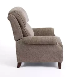 Online Kirklands Home Stone Handwoven Upholstered Recliner Brown