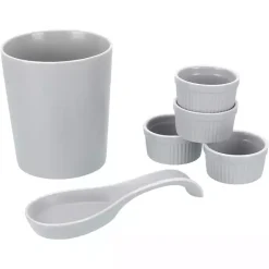 Hot Kirklands Home Stone Katy 6-pc. Kitchen Accessories Set Gray