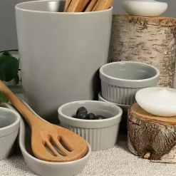 Hot Kirklands Home Stone Katy 6-pc. Kitchen Accessories Set Gray