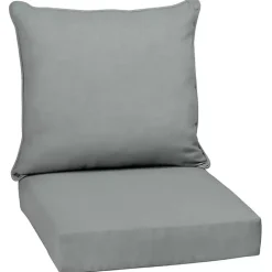 Online Kirklands Home Stone Leala Texture Outdoor Deep Seat Cushions Gray