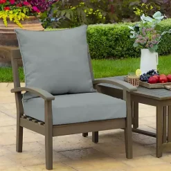 Online Kirklands Home Stone Leala Texture Outdoor Deep Seat Cushions Gray