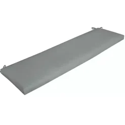 Online Kirklands Home Stone Leala Texture Outdoor Bench Cushion Gray