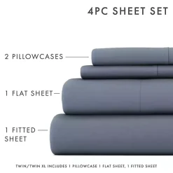 Outlet Kirklands Home Stone Ultra Soft 4-pc. Full Sheet Set Gray