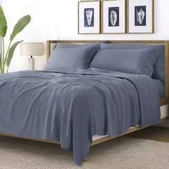 Clearance Kirklands Home Stone Ultra Soft 4-pc. Twin XL Sheet Set Gray