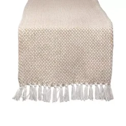 New Kirklands Home Stone Woven Table Runner, 72 in. Tan