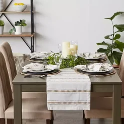 Sale Kirklands Home Stone Zig Zag Dobby Stripe Runner Tan