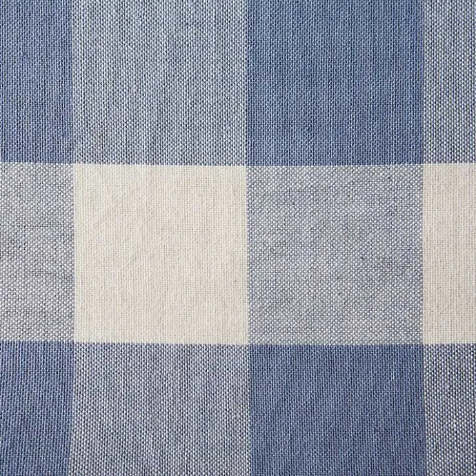 Discount Kirklands Home Stonewash Blue Buffalo Check Table Runner, 72 in.