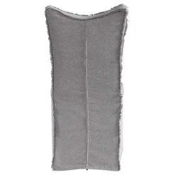 Kirklands Home Stonewash Fringe Slipcover Dining Chairs, Set of 2 Gray