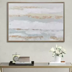 Best Kirklands Home Strato Hand Embellished Gold Foil Framed Art Print