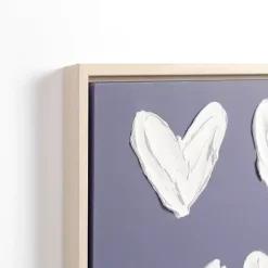 Online Kirklands Home Stucco Hearts Framed Canvas Art Prints