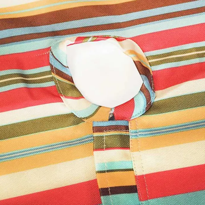 Discount Kirklands Home Summer Stripe Outdoor Round Zipper Table Cloth Multi