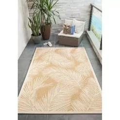 Clearance Kirklands Home Sunlight Palm Leaves Outdoor Area Rug, 6x9