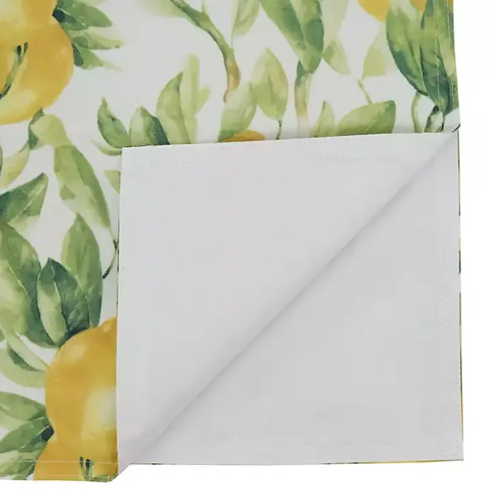 Outlet Kirklands Home Sunny Lemon Print Table Runner
