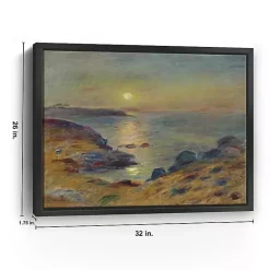 Discount Kirklands Home Sunset in Douarnenez Framed Canvas Art Print