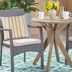 Online Kirklands Home Sunshine Geometric Stripes Outdoor Pillow